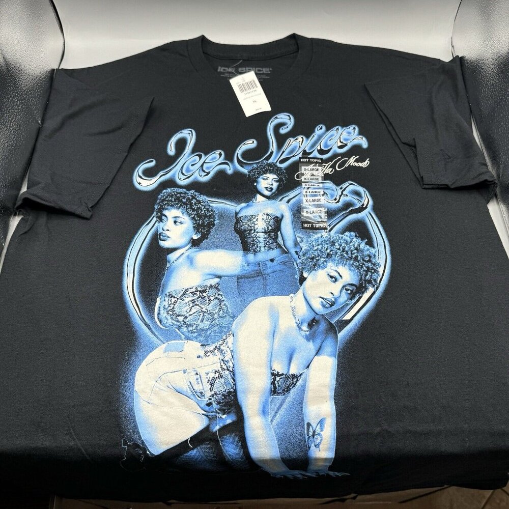 Ice Spice In The Mood Collage X-LARGE T-Shirt New